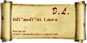 Dömsödi Laura névjegykártya